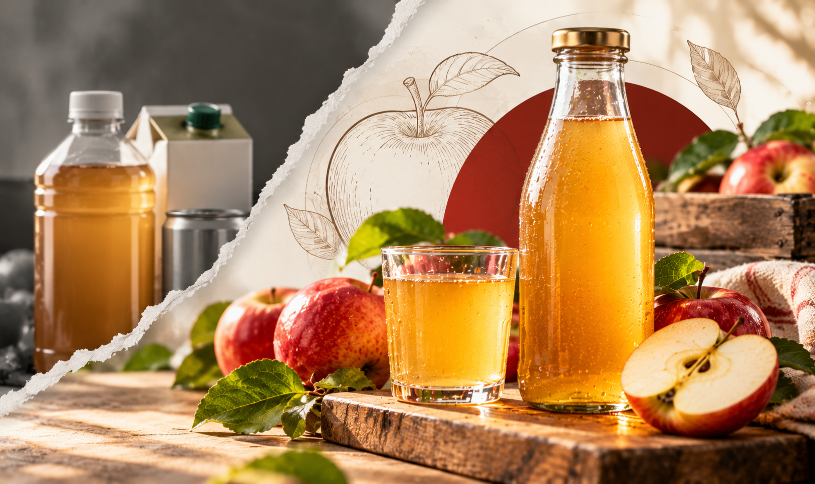 Why Glass Bottles Make Apple Juice Taste Better